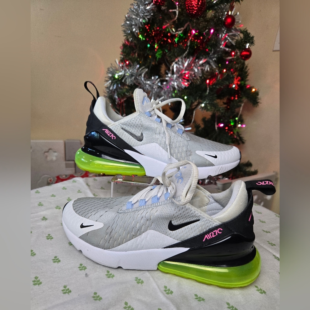 Nike Air Max Women Pure Platinum/Black-Volt-W Sneakers Size 8.5